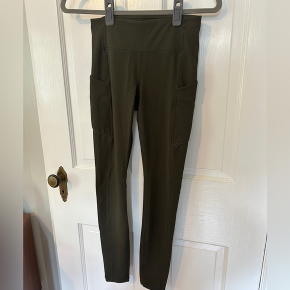 Lululemon Leggings | Fast & Free High-Rise Tight | Size: 4 | Color: Dark Olive - Picture 3 of 7